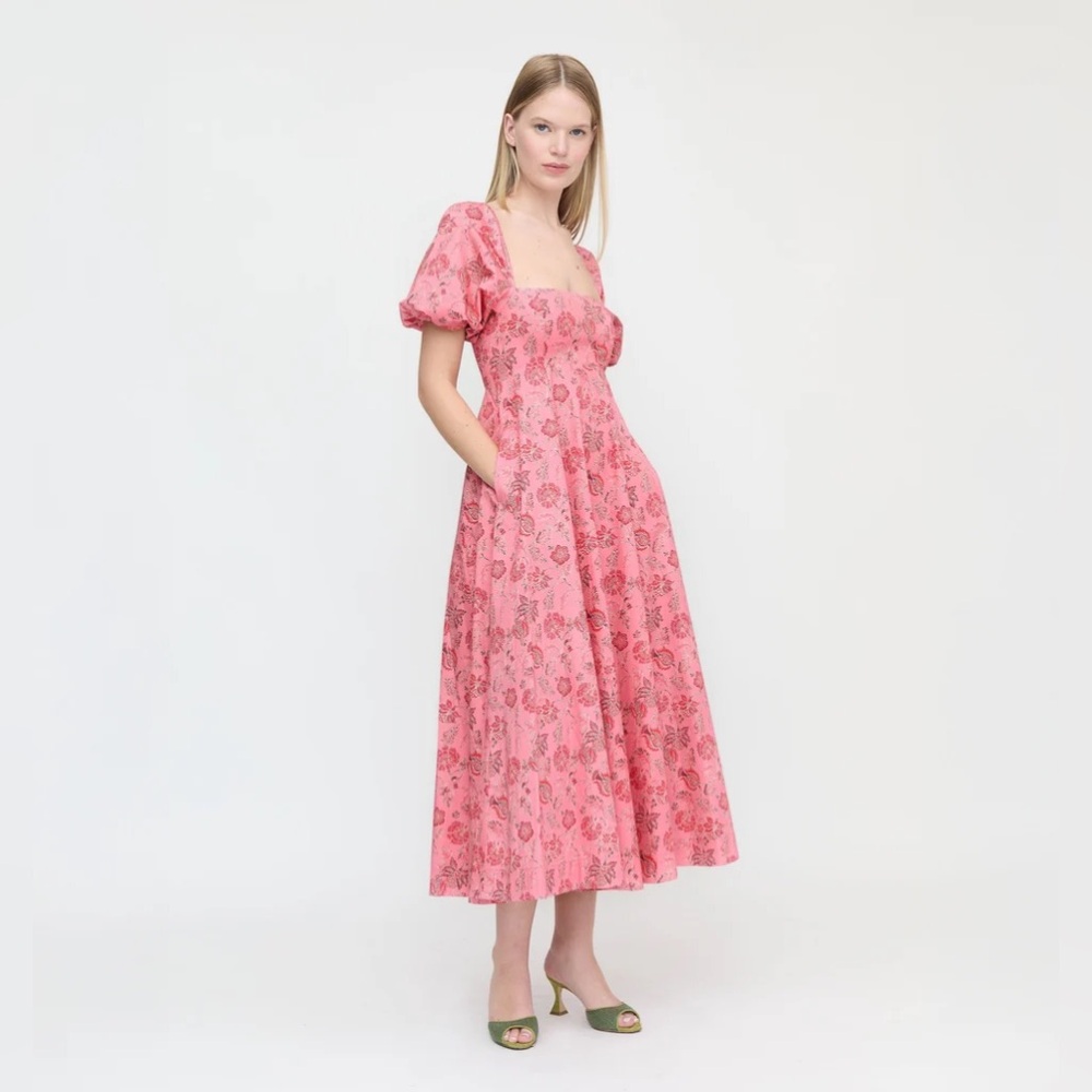 Hill House Home Matilda Dress Pink Pimlico Floral Smocked Sold Out Print
